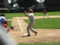 Dane at bat against Burlingame