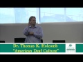 Dr. Thomas K. Holcomb's Presentation...