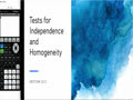 12.2 Tests for Independence and Homogeneity