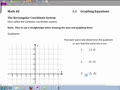 Math 40 3.1A Rectangular coordinate system